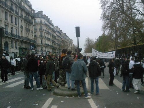 Manif des lycéen-nes à Paris le 8 avril